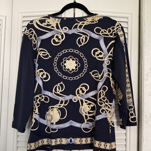 J. McLaughlin Catalina cloth nautical Top. As is - Picture 4 of 8